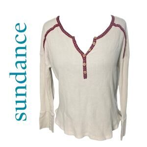 Sundance Waffle Thermal Top, LS, Vibrant Trim, boho, festival, weekend, Lounge M